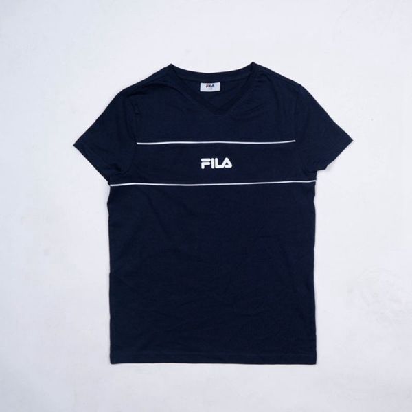 Camisetas Fila Rapaz Azul Marinho - Fila Donovan Loja Online Portugal,UVQW-61508